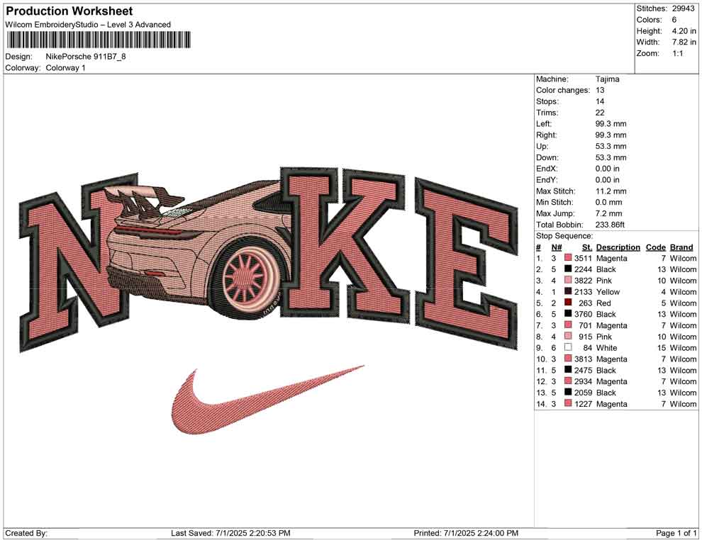 Nike Porsche 911 B