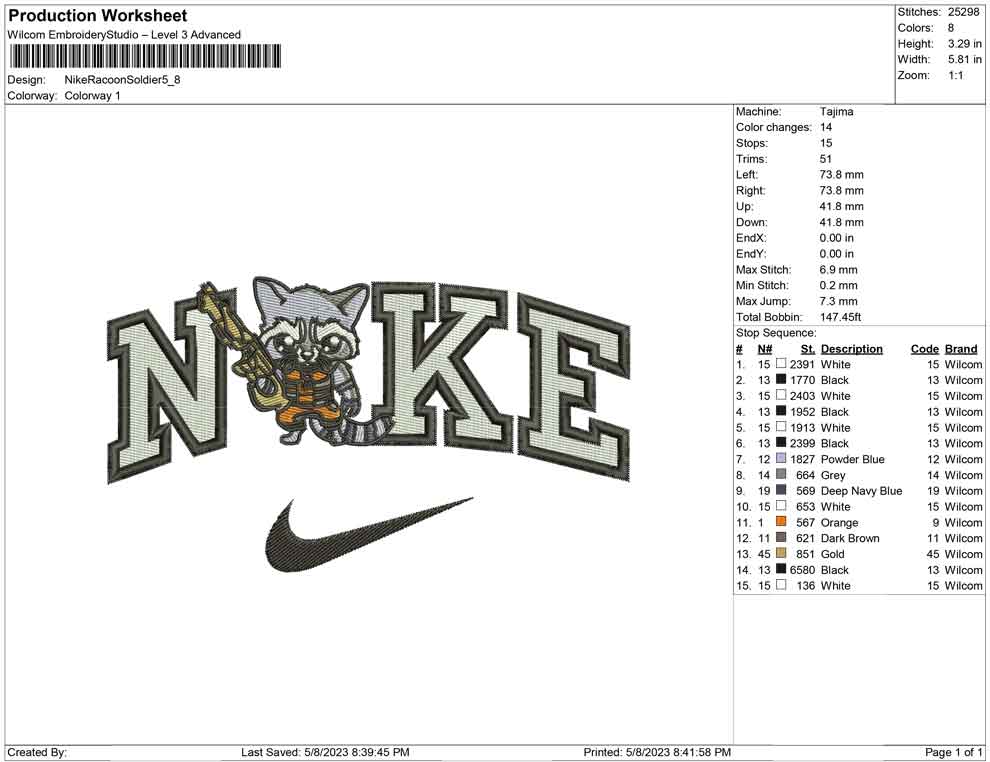 Nike Racoon Soldier