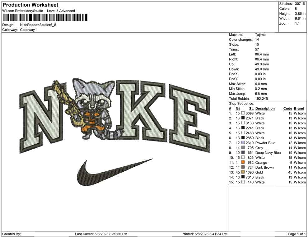 Nike Racoon Soldier