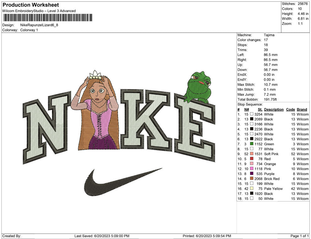 Nike Rapunzel and Lizard