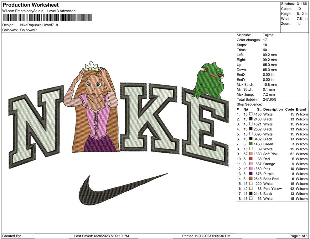 Nike Rapunzel and Lizard