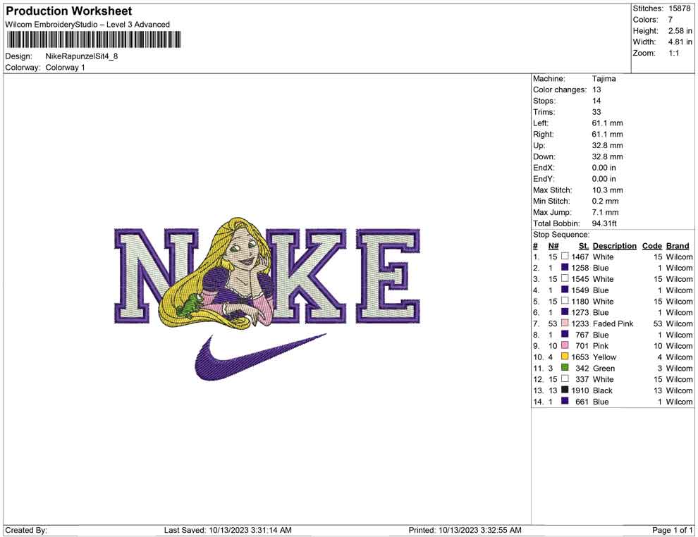 Nike Rapunzel Sit
