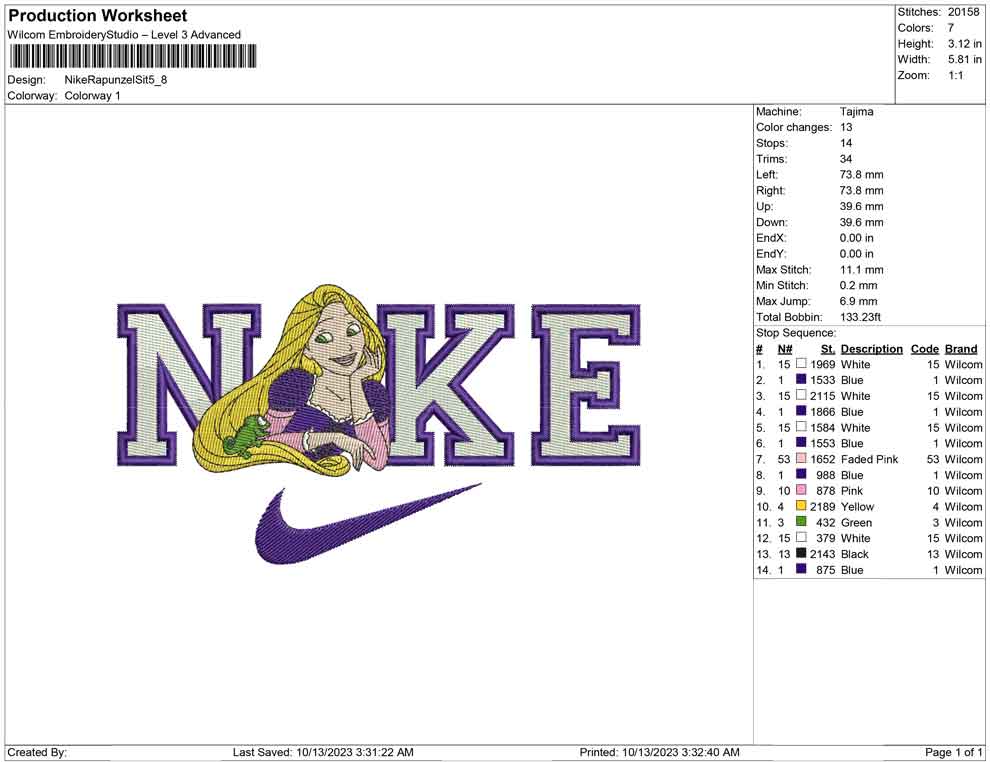 Nike Rapunzel Sit