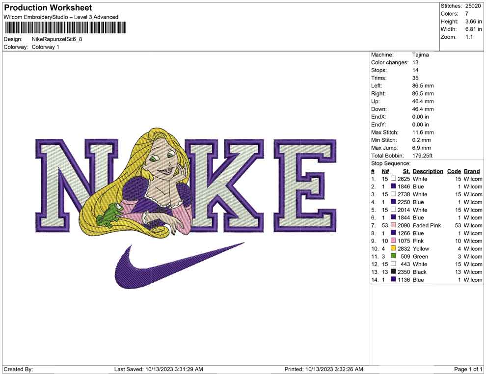 Nike Rapunzel Sit