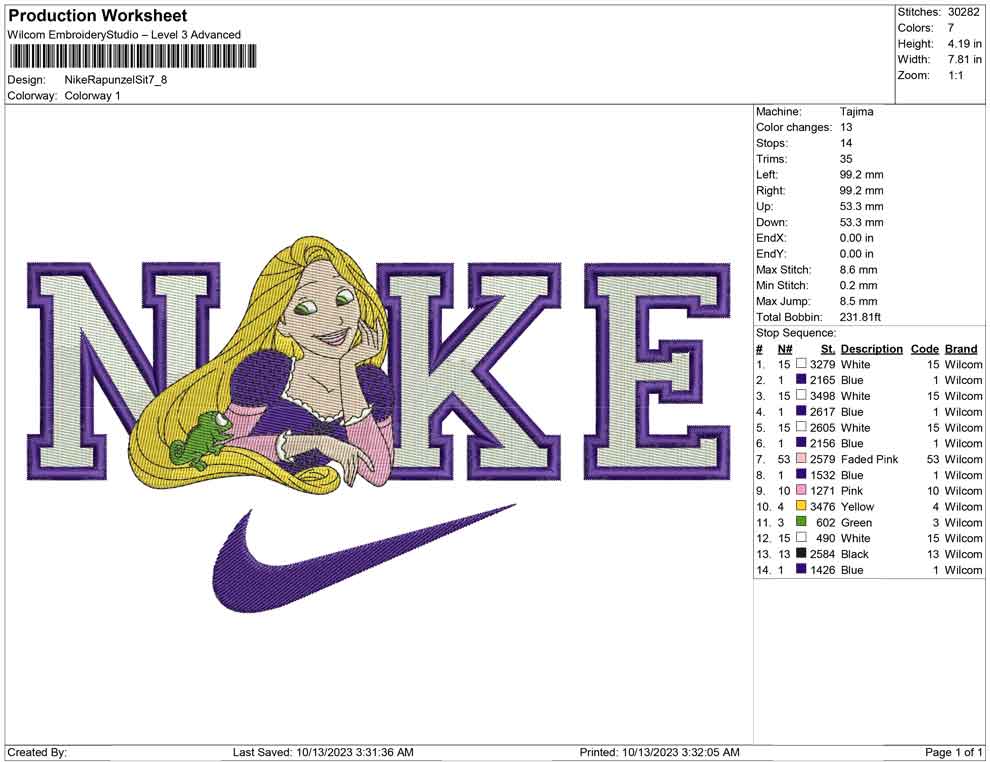 Nike Rapunzel Sit