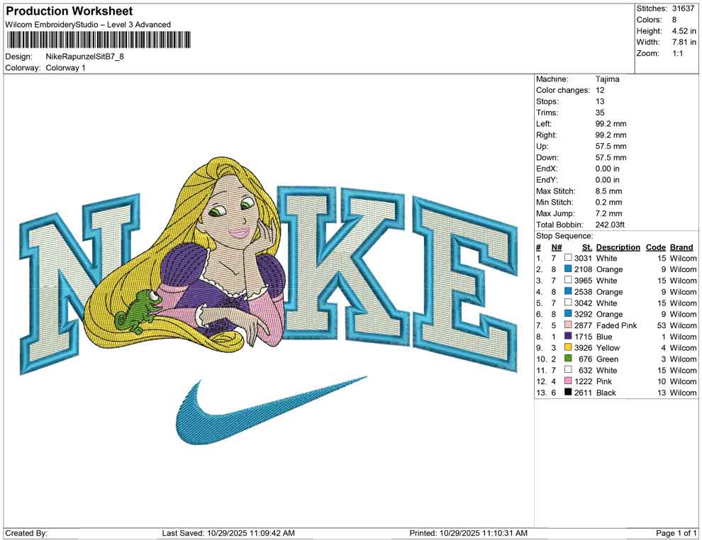 Nike Rapunzel Sit B