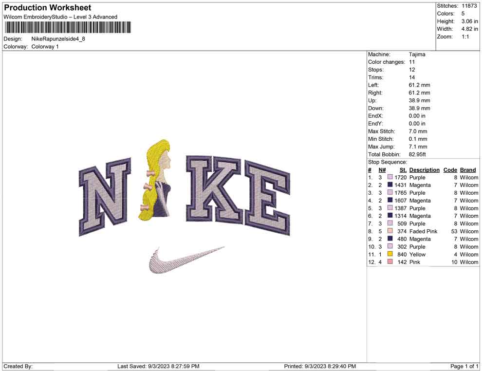 Nike Rapunzel Side