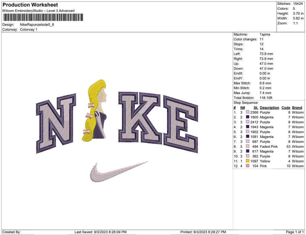 Nike Rapunzel Side