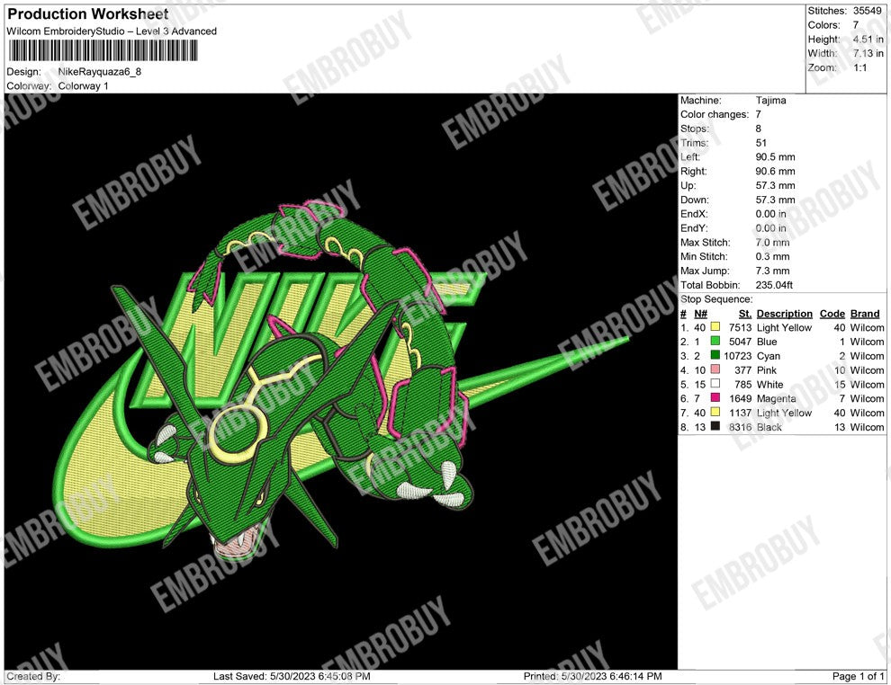 Nike Rayquaza