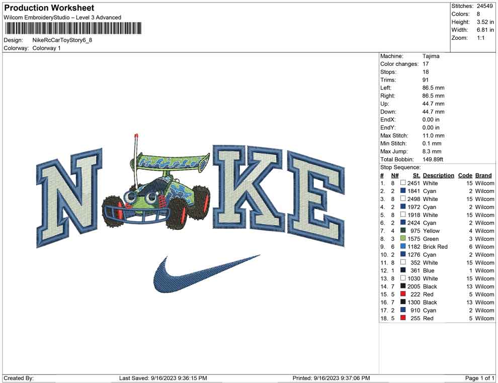 Nike RC Car Toyu Story