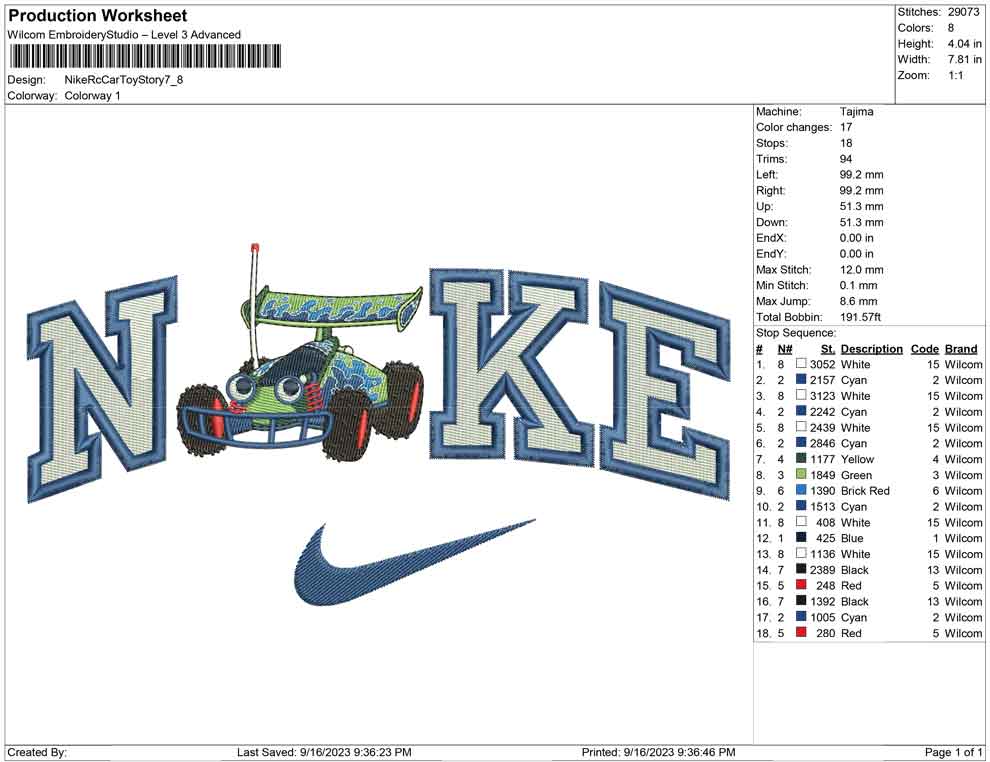 Nike RC Car Toyu Story