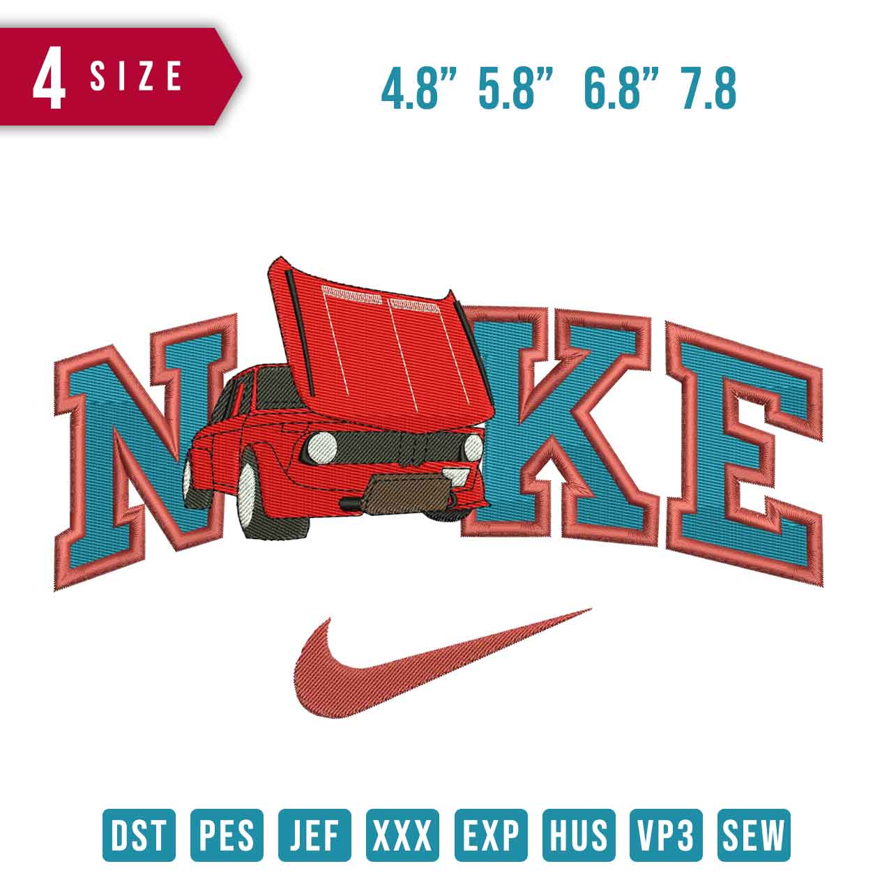 Nike Red Car Open