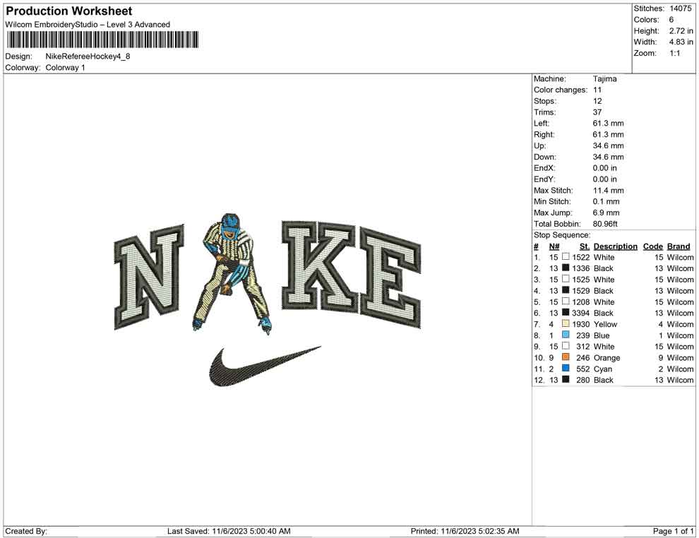 Nike Referee hockey
