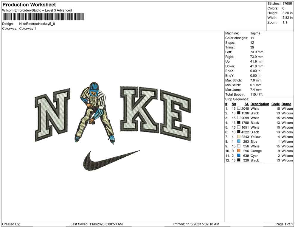 Nike Referee hockey