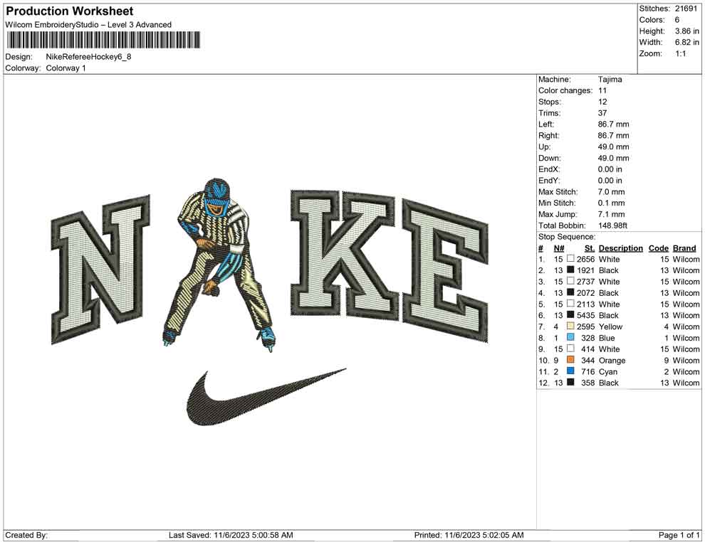 Nike Referee hockey