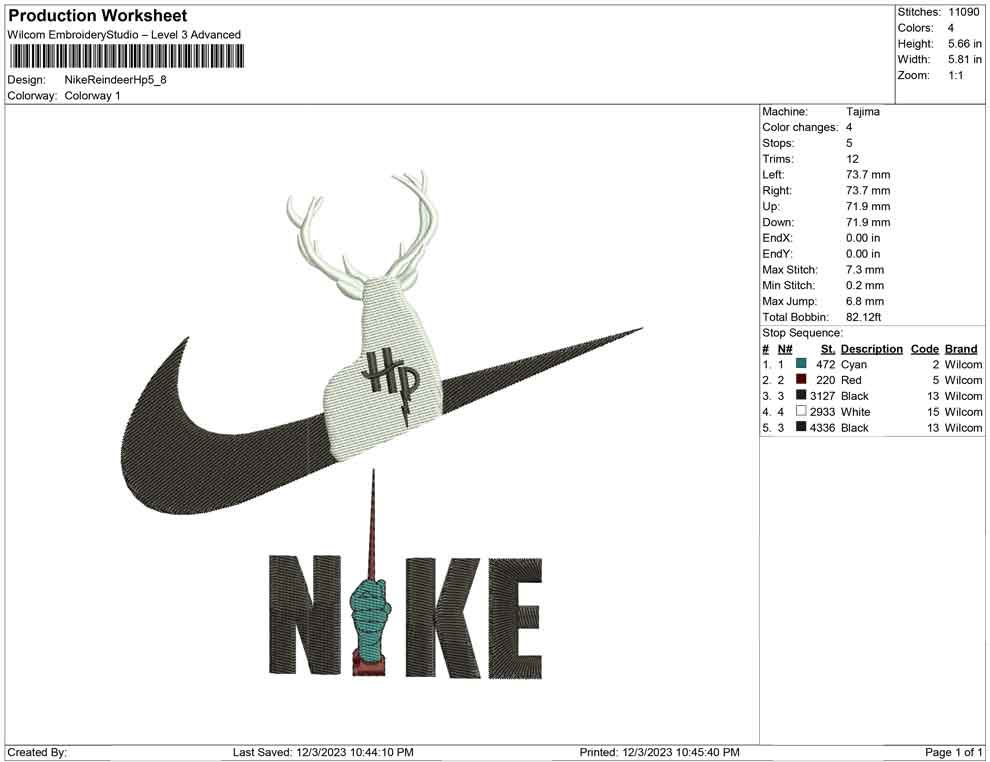 Nike reindeer Hp