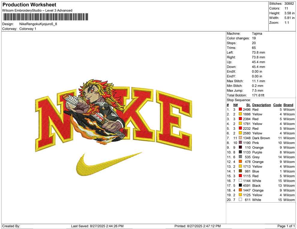 Nike Rengoku Kyojuro