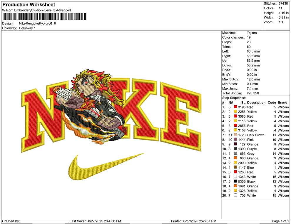 Nike Rengoku Kyojuro