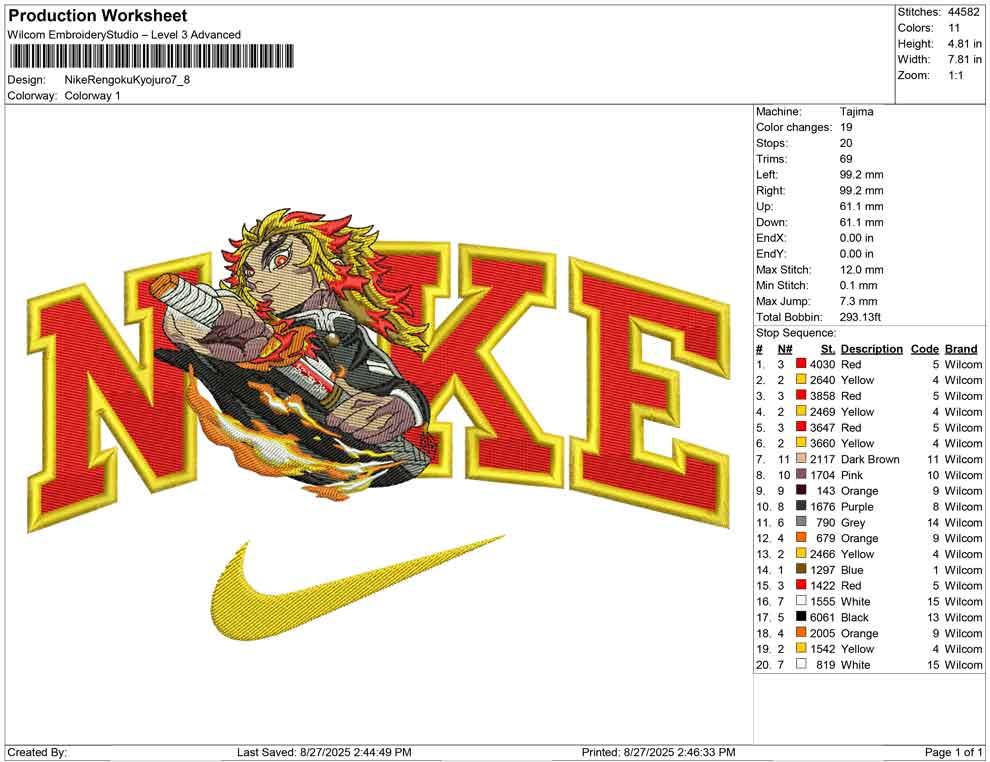 Nike Rengoku Kyojuro