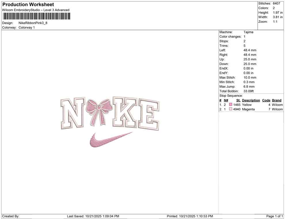 Nike Ribbon Pink