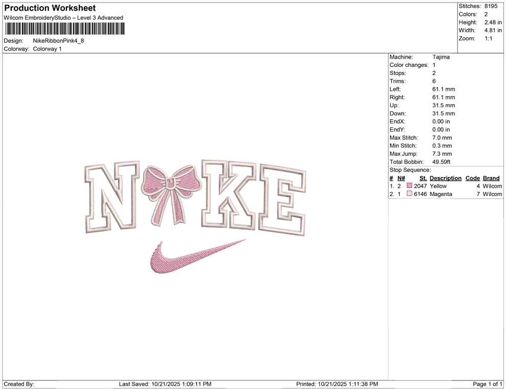 Nike Ribbon Pink