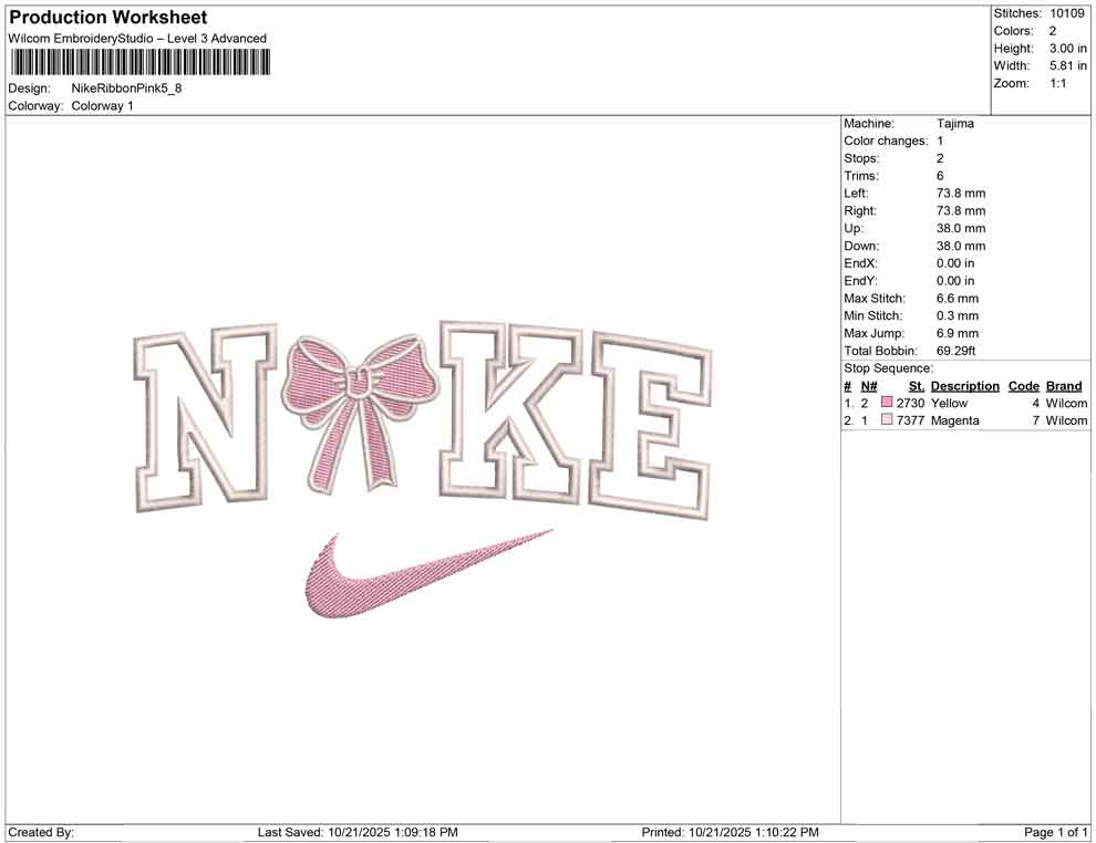 Nike Ribbon Pink