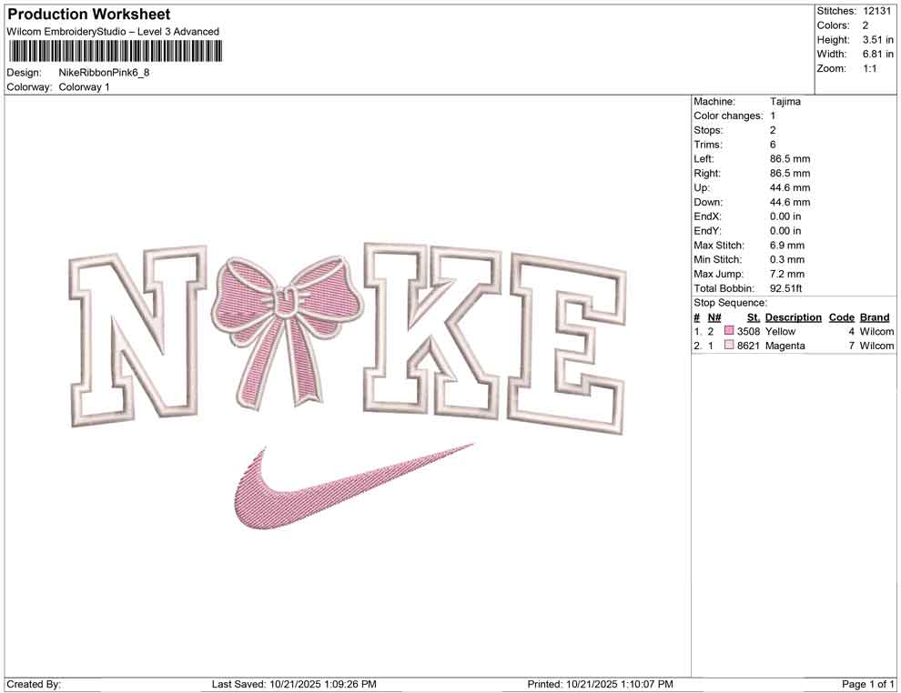 Nike Ribbon Pink