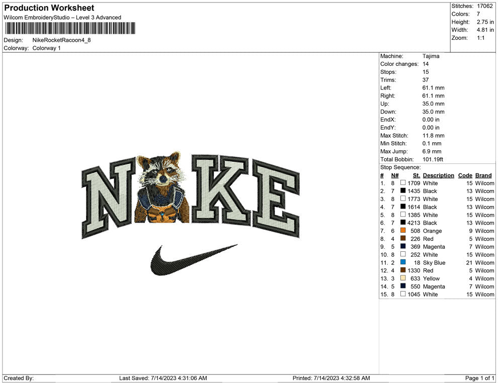 Nike Rocket Racoon