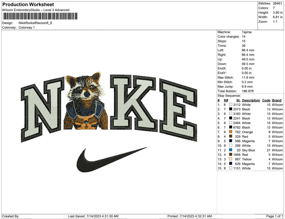 Nike Rocket Racoon
