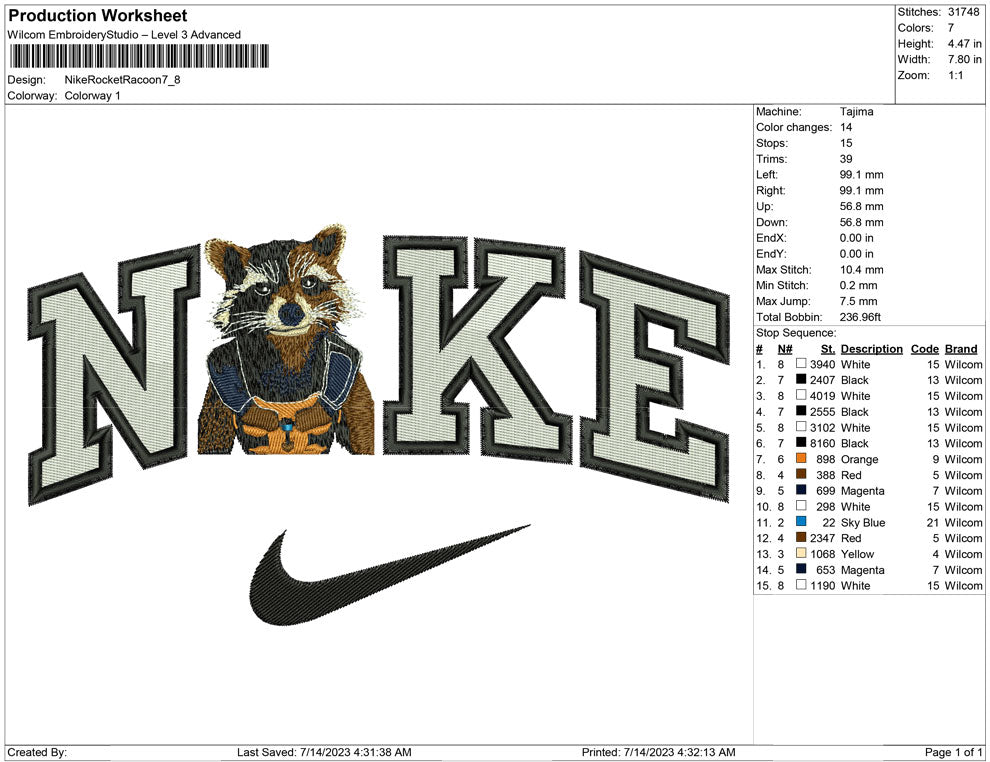 Nike Rocket Racoon