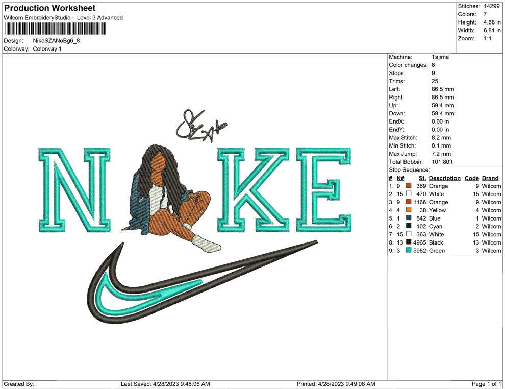 Nike SZA No bg