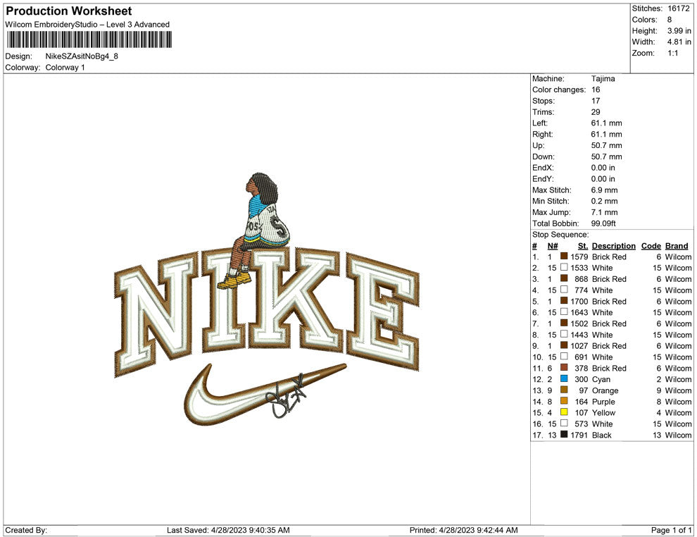 Nike SZA sit No bg