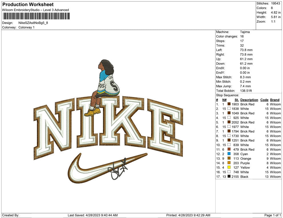 Nike SZA sit No bg
