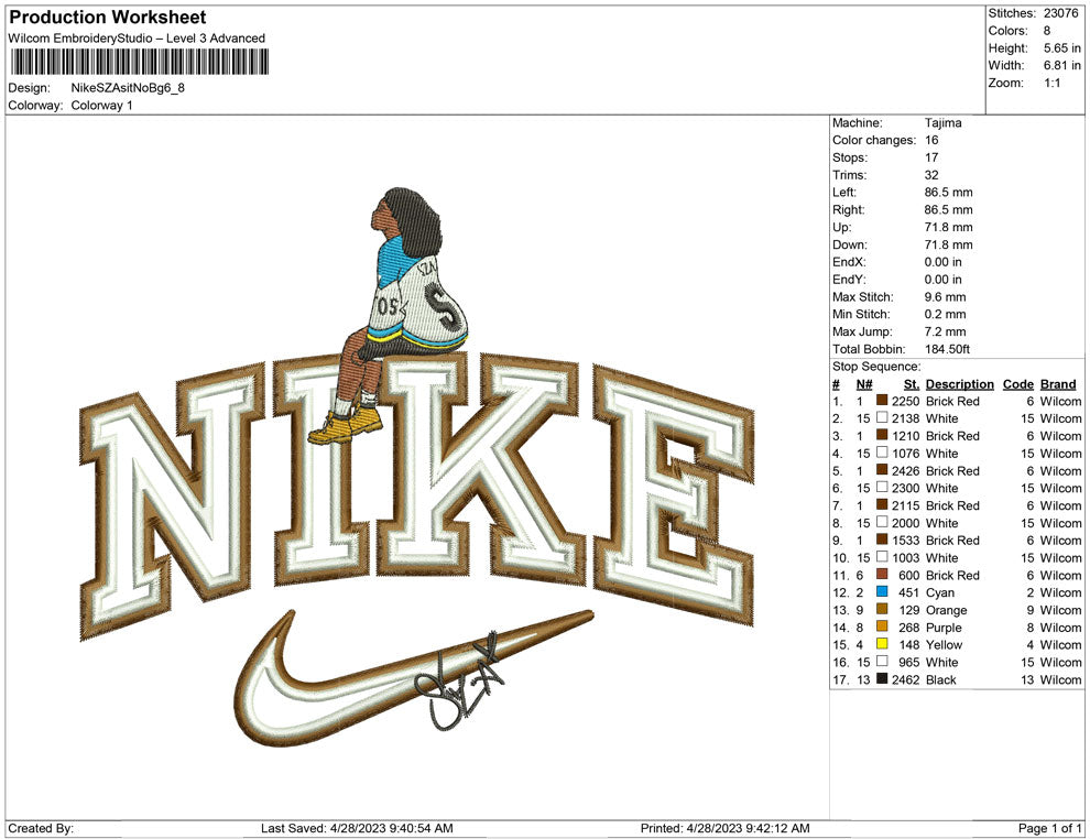 Nike SZA sit No bg