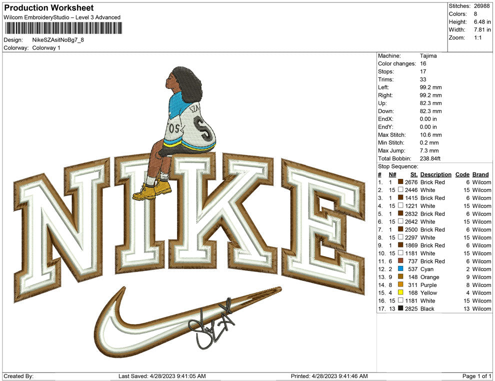 Nike SZA sit No bg