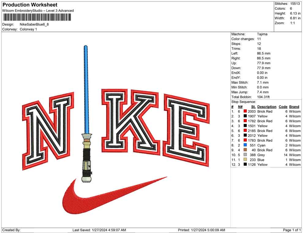 Nike Saber Blue