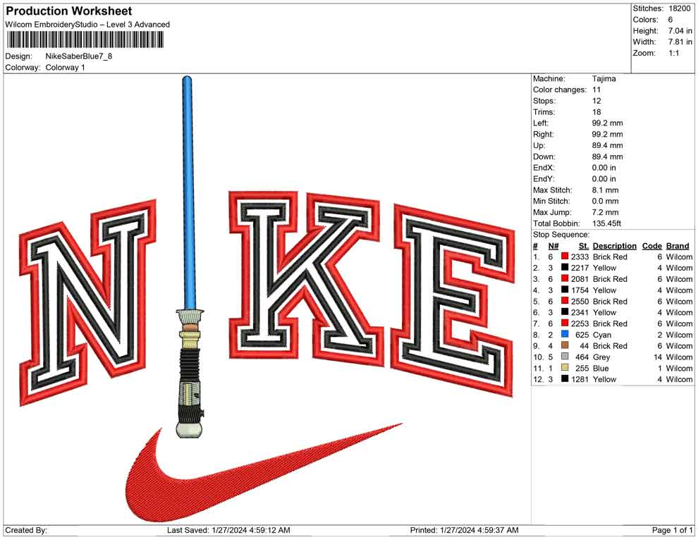 Nike Saber Blue