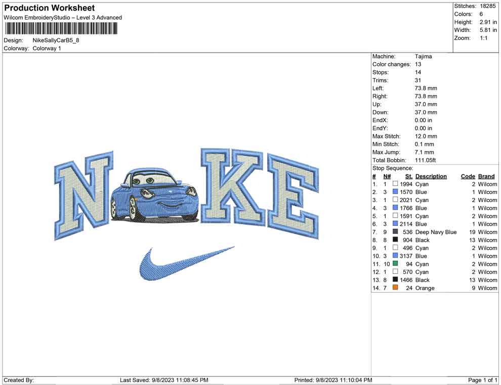 Nike Sally Car B