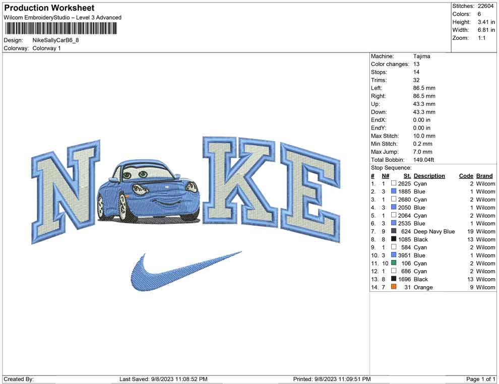 Nike Sally Car B