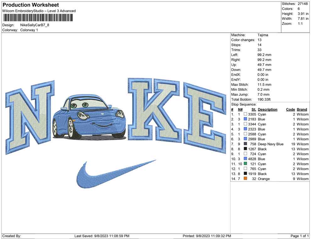 Nike Sally Car B