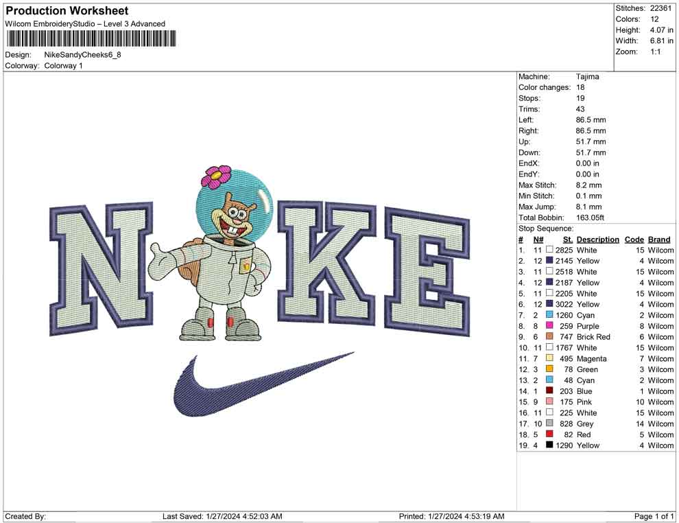 Nike Sandi cheek