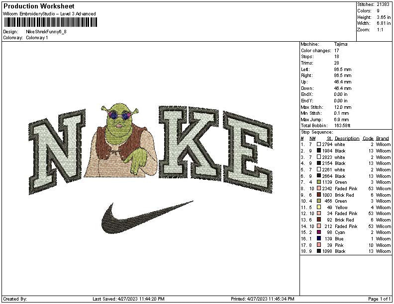 Nike Shrek Funny