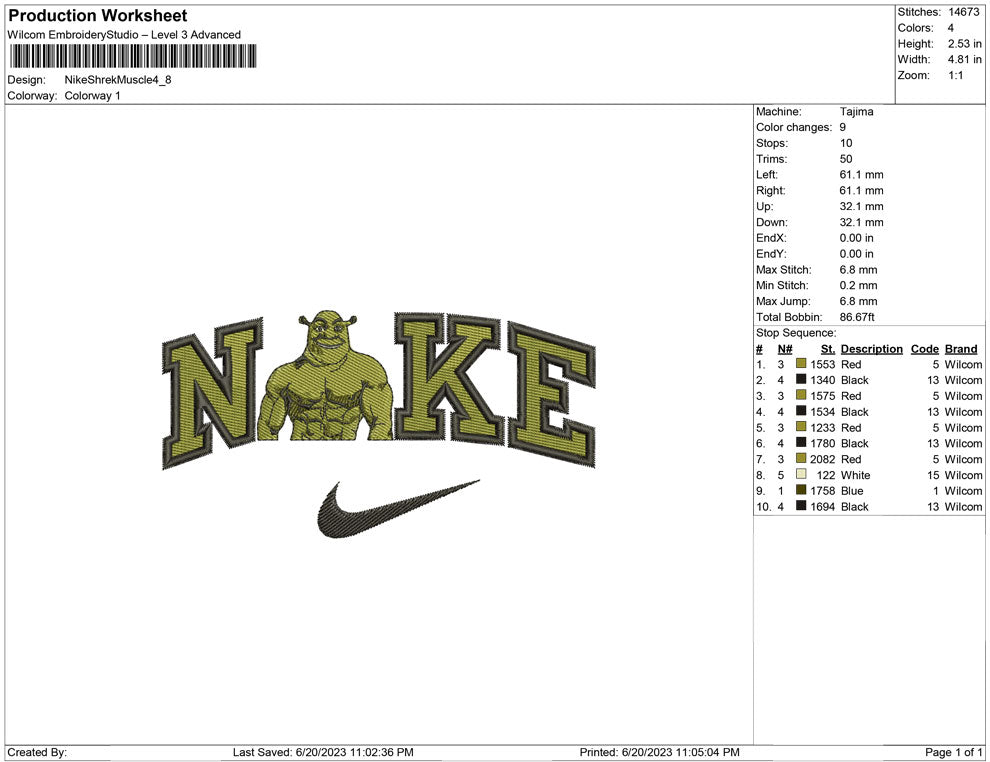 Nike Shrek Muscle