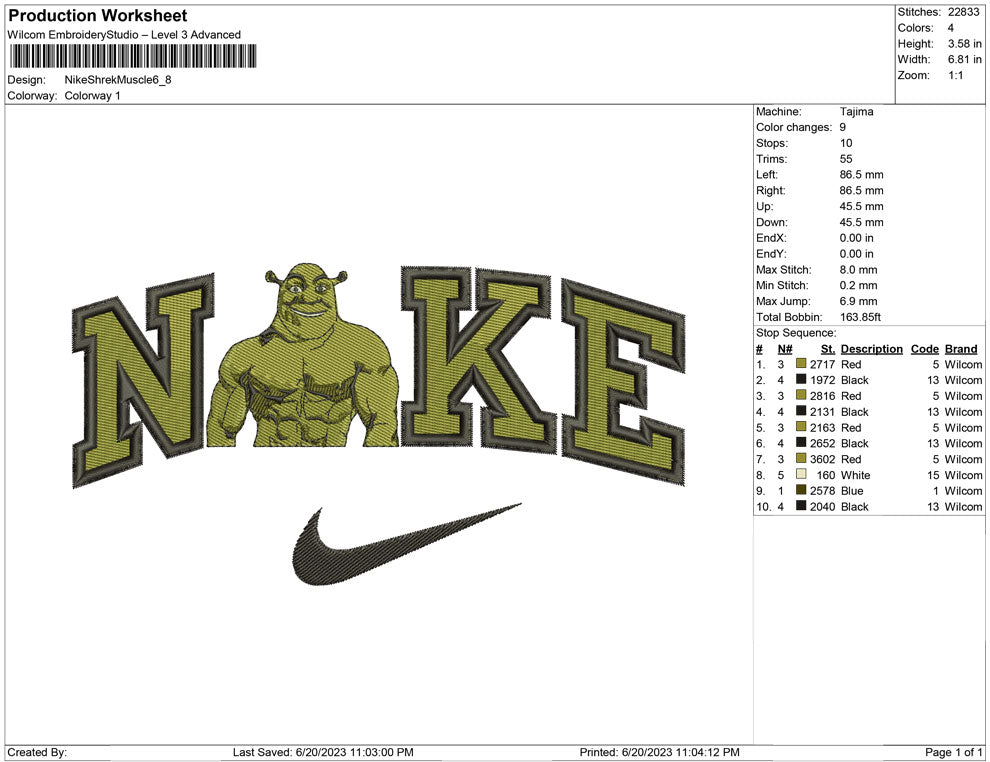 Nike Shrek Muscle