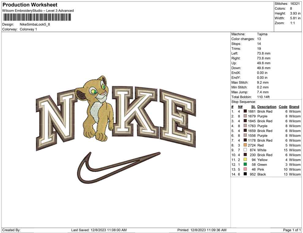 Nike Simba Look