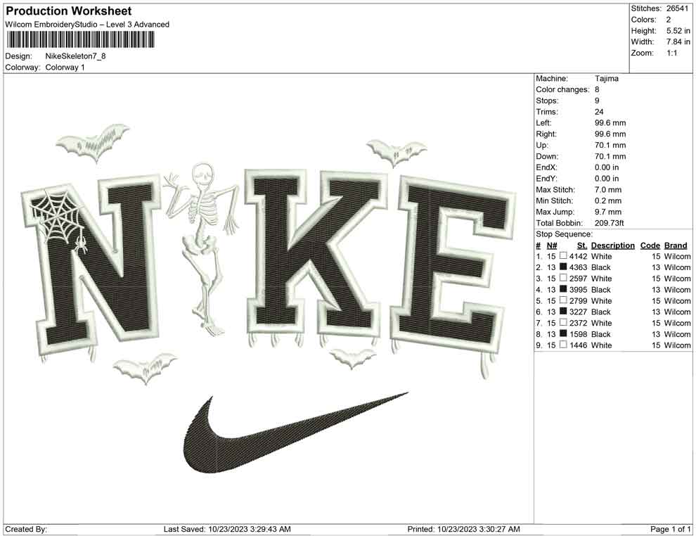 Nike Skeleton