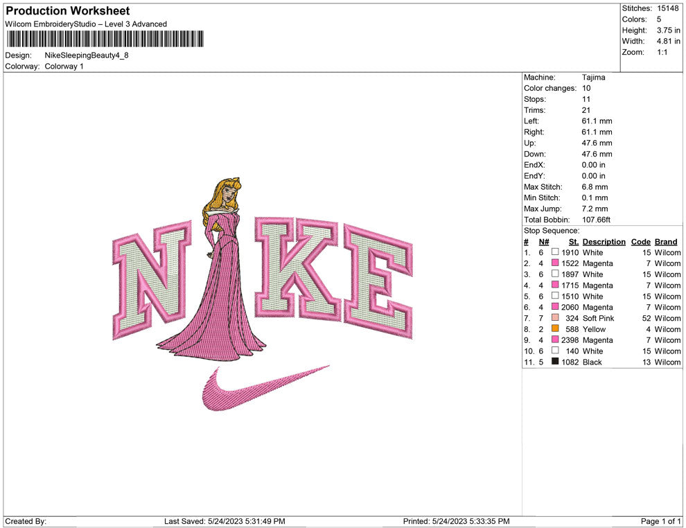 Nike Sleeping Beauty