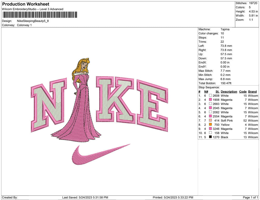 Nike Sleeping Beauty
