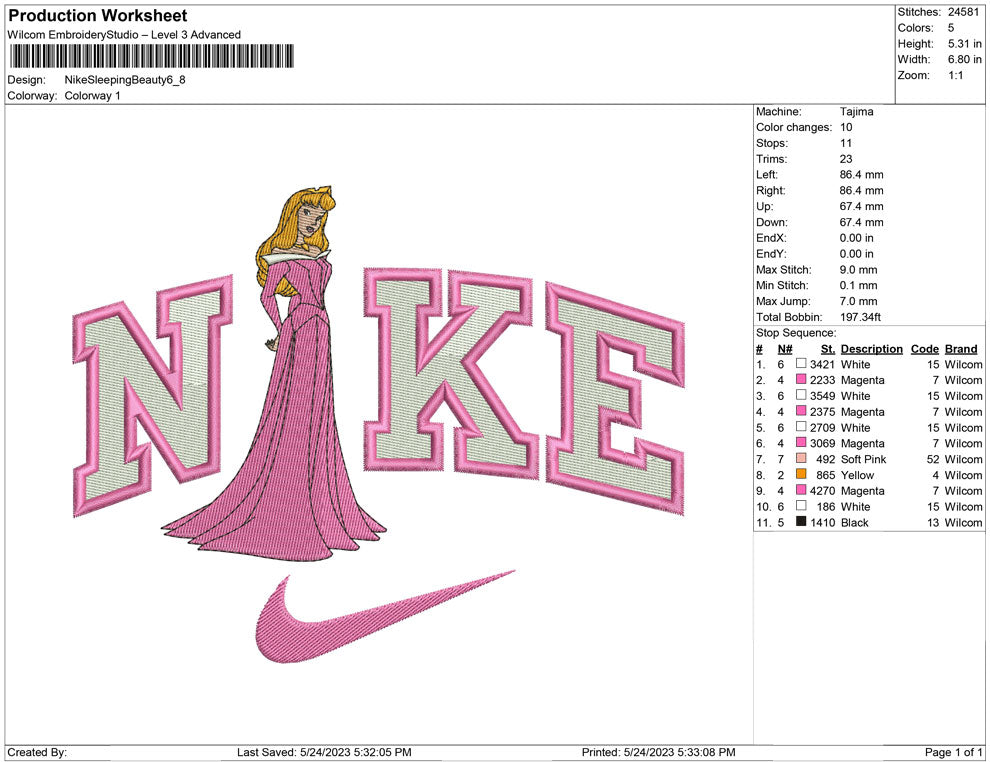Nike Sleeping Beauty