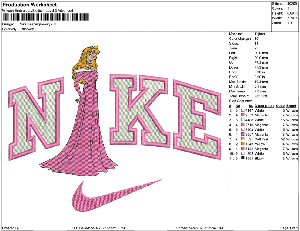 Nike Sleeping Beauty
